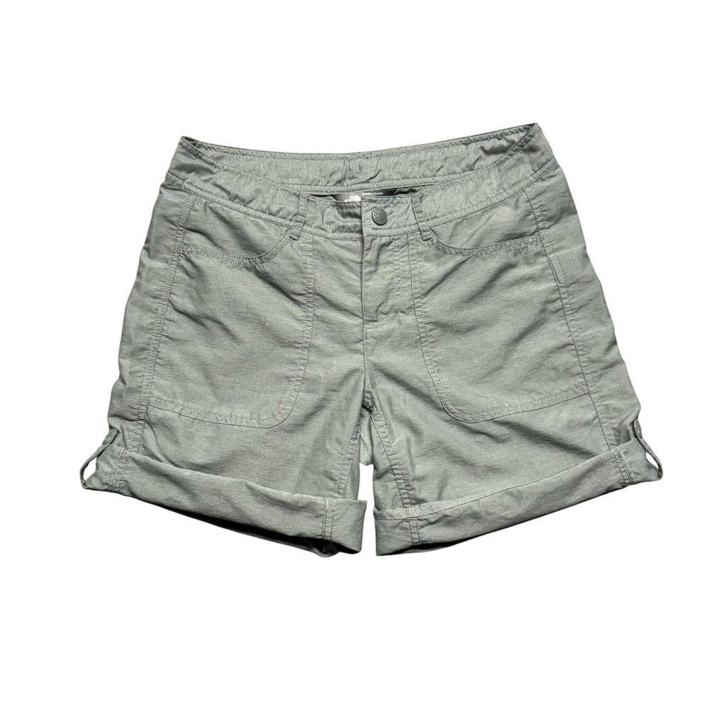 The North Face Shorts 4 Gray Hiking Camping Outdoor Roll Tab 10" Inseam Gorpcore